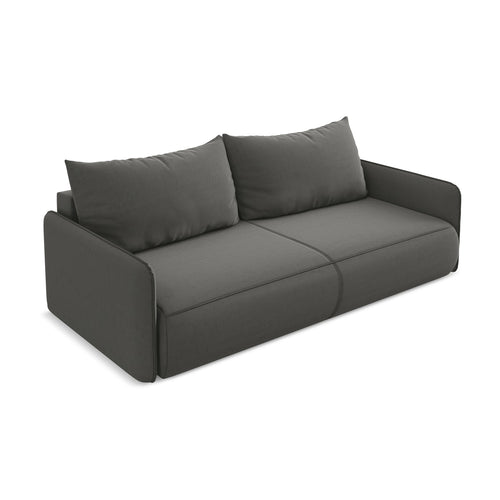 LaMiaSofa 3-zits slaapbank Palermo - velours - staal - 216x105x86