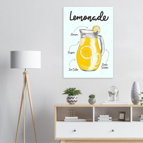 Artfulprints  Lemonade I – Illustratie   poster 50x70 cm