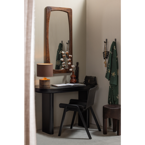 WOOOD bureau/sidetable Mae - Fineer - Zwart - 75x120x50 - vtwonen shop