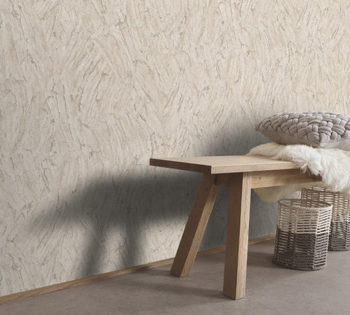 Erismann behang effen zand beige - 53 cm x 10.05 m - 661463 - vtwonen shop