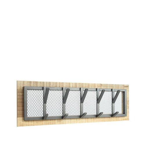 LABEL51 Kapstok Crude - Metaal/ Mangohout - 90x11x30cm - vtwonen shop