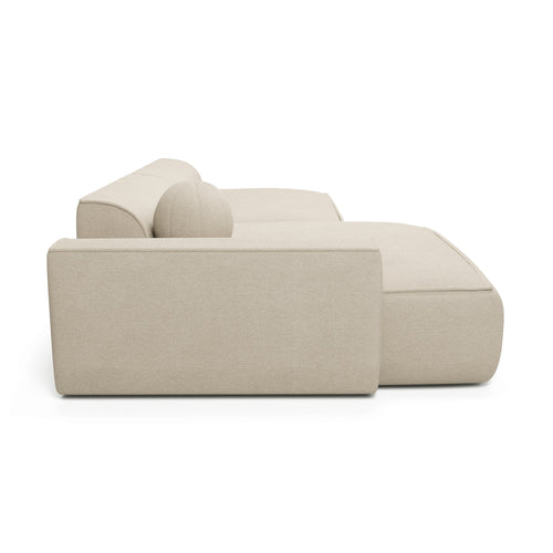 Sia Home - Hoekbanken links ANIA - Geweven stof - Crème - 260.0 CENTIMETERScm