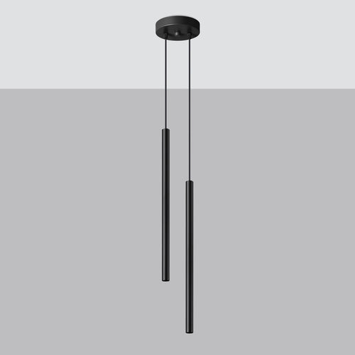 Sollux Lighting Hanglamp PASTELO 2 zwart - 15x15x118cm