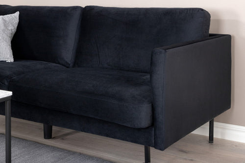BRAM Bank Rowen - Zits Bank - Zwart Velours