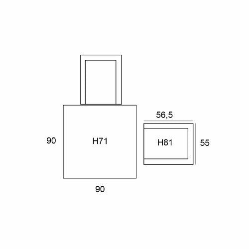 Garden Impressions tuinset Amarillo - Mina - donker grijs - 90x90 cm - 5-delig - vtwonen shop