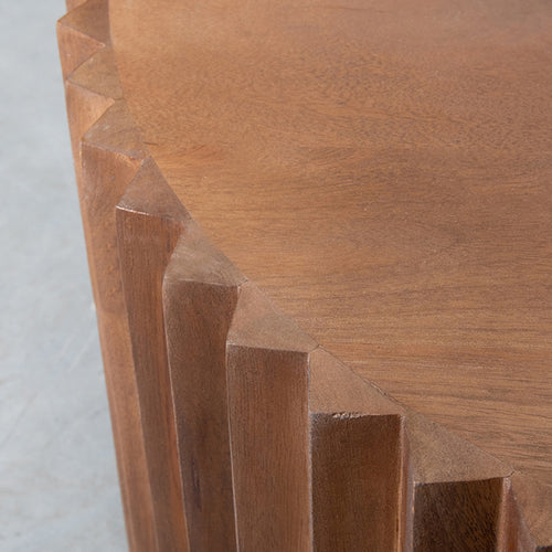 LABEL51 Salontafel Novan - Bruin Mangohout - 70x70x43cm