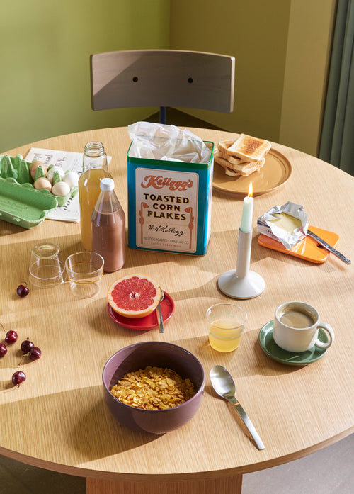 Hübsch keramische borden Amare - steenpoeder - 16x12xh2cm, 20x15xh2cm - vtwonen shop