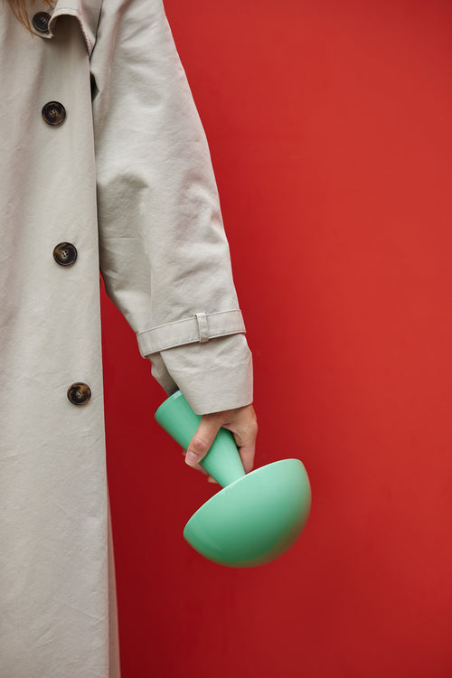 Hübsch draagbare lamp Mush - ijzer/polycarbonaat - ø15xh20cm led - vtwonen shop