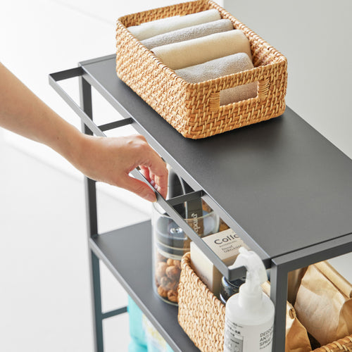 Yamazaki Tower Opbergtrolley 2-laags - Zwart