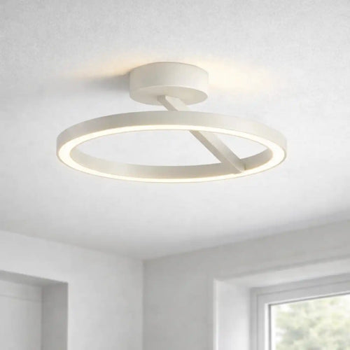 Artdelight plafondlamp Oregon - 1 lichts - 33  x 14.1   cm - wit