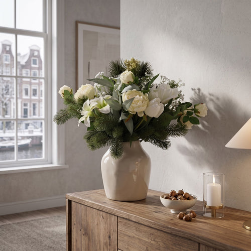 Maxifleur Winterboeket kunstbloemen Novi Hinterglemm 50cm