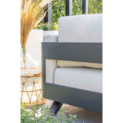 Garden Impressions hoek loungeset Medellin donker grijs 5-delig