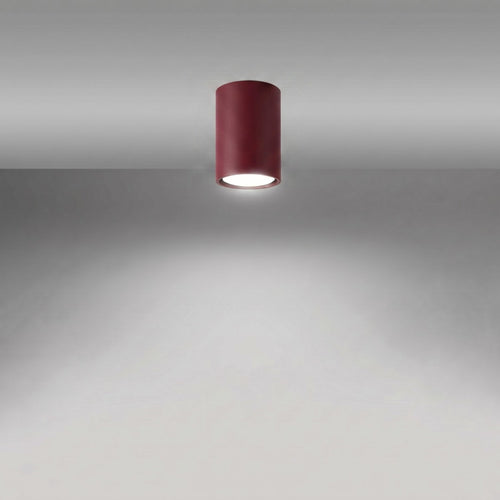 Sollux Lighting Plafondlamp LAGOS 10 bordeaux - 6x6x10cm