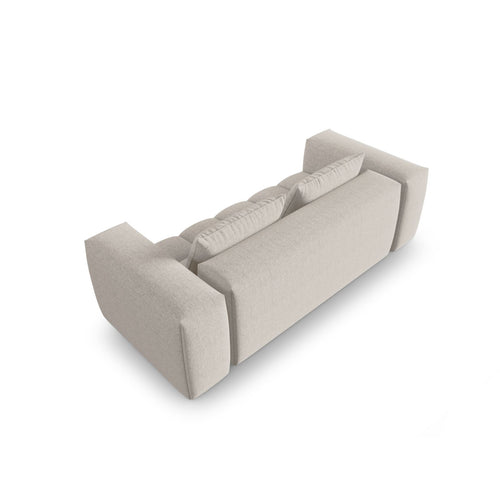 Cosmopolitan Design - Modulaire bank Verona 3-zits, structurele stof beige - 85x200x70cm