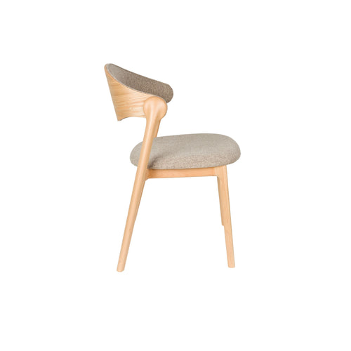 Dutchbone Babington Eetkamerstoelen Naturel - Set van 2