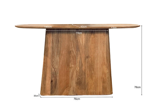 Livingfurn wandtafel Salvator - 140cm - bruin