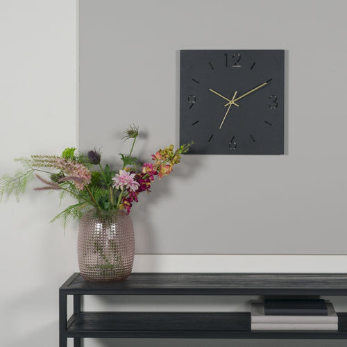 Spinder Design klok Time 40 X 40 - Zwart - vtwonen shop