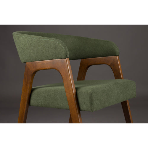 Dutchbone Adamello Eetkamerstoelen  Groen - Set van 2 - vtwonen shop