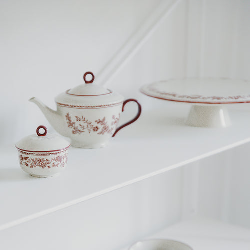 S|P Collection - Taartplateau 32,5xH9cm burgundy Cyril