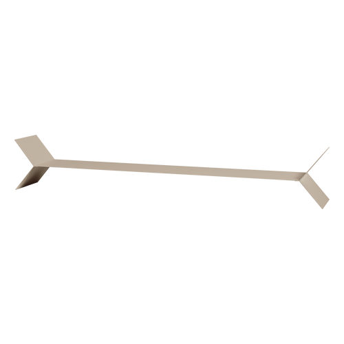 WOOOD wandplanken Lorin - Metaal - Zand - Set Van 3 - 13x80x13