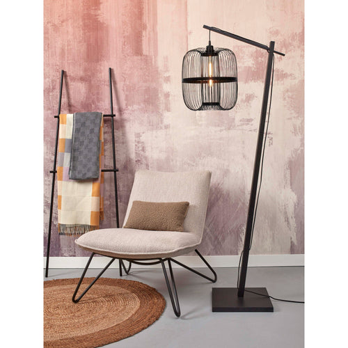 GOOD&MOJO vloerlamp Hokkaido - zwart - Ø35cm - vtwonen shop