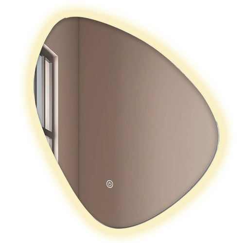 LOMAZOO badkamerspiegel Zürich - met LED verlichting - ovaal - 80 x 80 cm