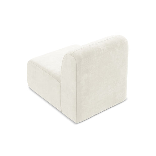 LaMiaSofa Bankmodule midden Cervo - chenille stof - wit - 70x94x75
