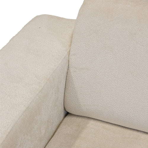 Giga Meubel Hoekbank Monza 3-zits Rechts - Stof/Metaal - Beige