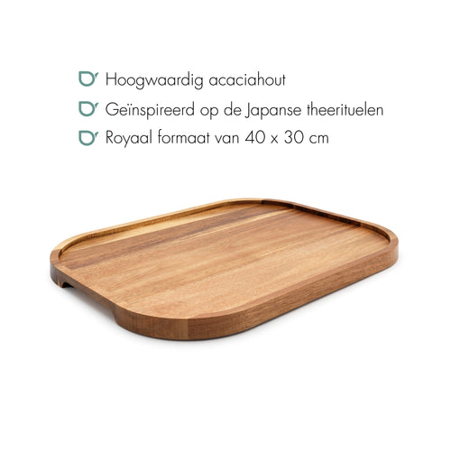 Bredemeijer - Dienblad Kyoto rechthoekig acacia - vtwonen shop