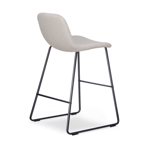 Nolon Nino-Mats Barkruk Beige - Zwart Onderstel - 65 cm - vtwonen shop