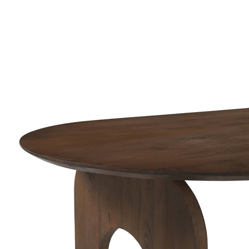 DÉJA Living Eettafel Vantaa - Ovaal Donkerbruin Hout - 260x90x76cm