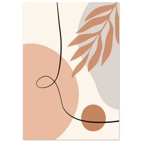 Artfulprints Poster Boho – Soft movement   - 50x70 cm - Meerkleurig