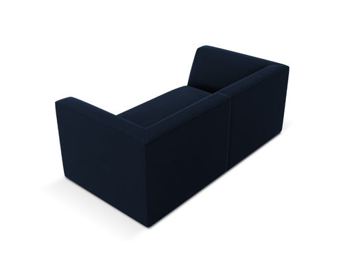 Micadoni Bank Ruby 2-zits, flueel, koningsblauw - 93x174x69cm