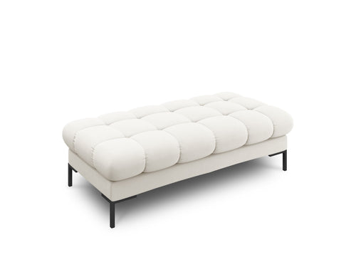 Cosmopolitan Design Bank Bali 2-zits, structurele stof, lichtbeige - 62x133x40cm
