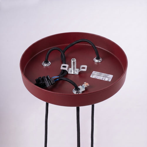 Sollux Lighting Hanglamp ARCHE 3P bordeaux - 20x20x120cm