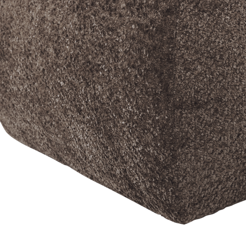 WOOOD poef Mojo Base - Wollig - Bruin - 45x84x64