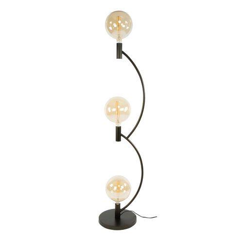 Giga Meubel Vloerlamp Arcus - Zwart - 3-Lichts - 35x30x160cm - vtwonen shop