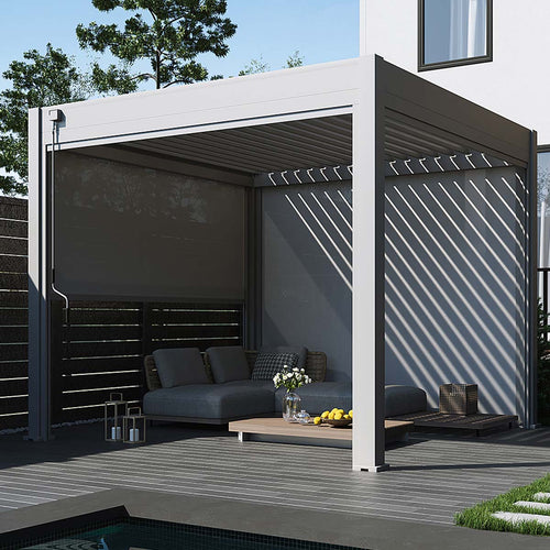 Garden Impressions windscherm rolgordijn Pergola 249x236 cm - zand