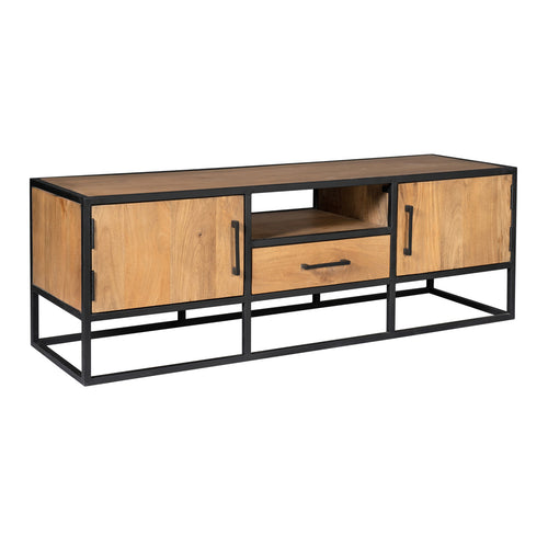 StarFurn Tv-Meubel Denver - Naturel Hout/Metaal - 145x45x50cm - vtwonen shop