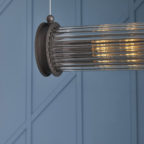Signature - Hanglamp buis - Grijs - 120x12x120 cm