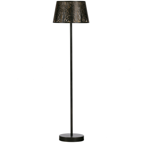 WOOOD vloerlamp Keto- Metaal - Antique Brass - 161x42x42 - vtwonen shop