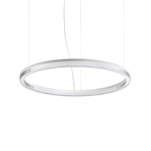 Ideal Lux CROWN 80 cm geïntegreerde LED-hanglamp voor aan het plafond, wit, 4300lm, 3000K