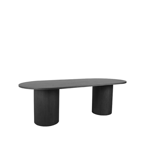 LABEL51 Eettafel Oliva - Zwart Eikenhout - 240x120x75cm