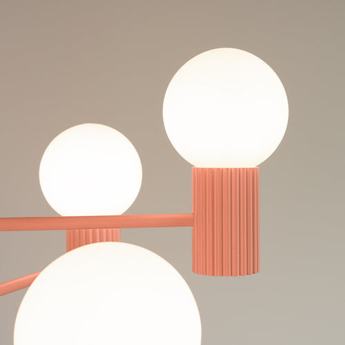 Sollux Lighting Kroonluchter HALO 6 perzik - 64x64x230cm