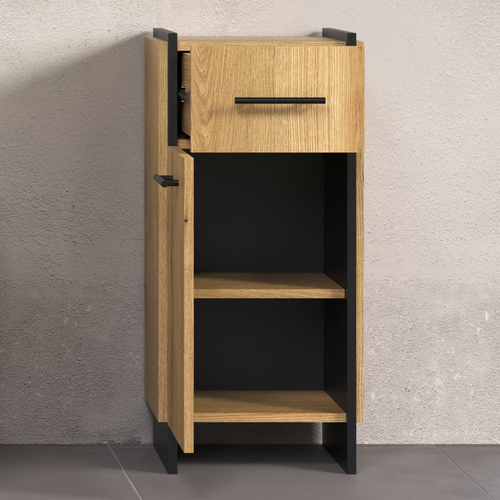 Calicosy - Badkameronderkast ELLIE - licht hout 37x31x79 cm