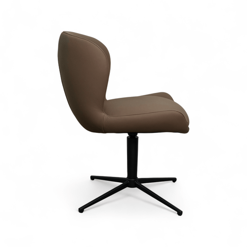Furnhouse eetkamerstoel Nicklas - Taupe - Leer - Set van 2