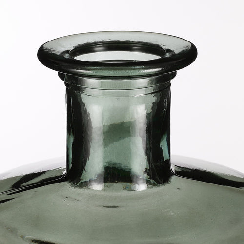Mica Decorations Guan Fles Vaas - H75 x Ø25 cm - Gerecycled Glas - Groen