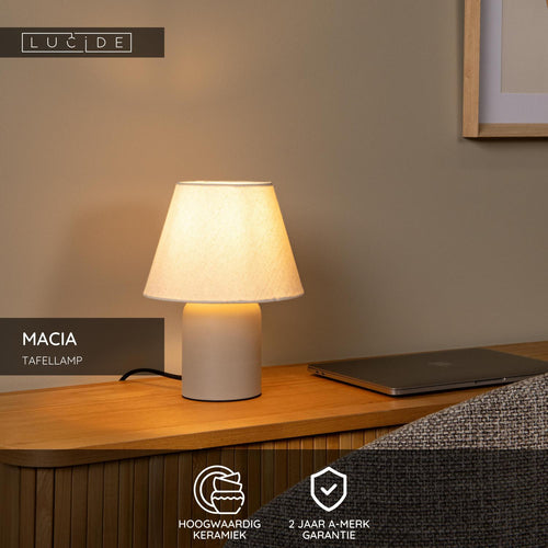 Lucide tafellamp MACIA - 1xE14 - Beige