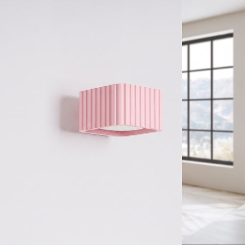 Sollux Lighting Wandlamp RIFF roze Gx53 - 10x12x6cm