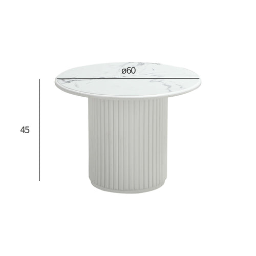Furnhouse ronde salontafel Easy - Wit - Ø 60 cm